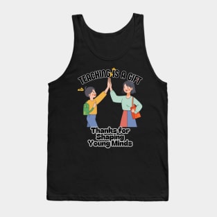 School's out, Teaching is a Gift! Class of 2024, graduation gift, teacher gift, student gift. Tank Top